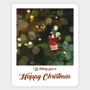 Wishing You A Happy Christmas Sticker